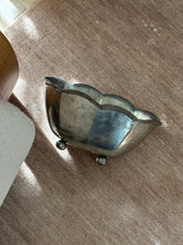 Italian Pewter Scalloped Bowl on Ball Feet | Collectors Gene
