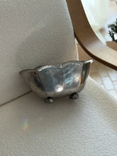 Italian Pewter Scalloped Bowl on Ball Feet | Collectors Gene