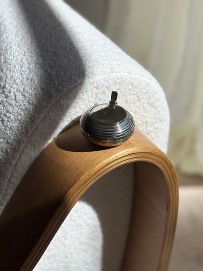 Italian Ribbed Round Hinged Lid Box - c. 1950s | Collectors Gene