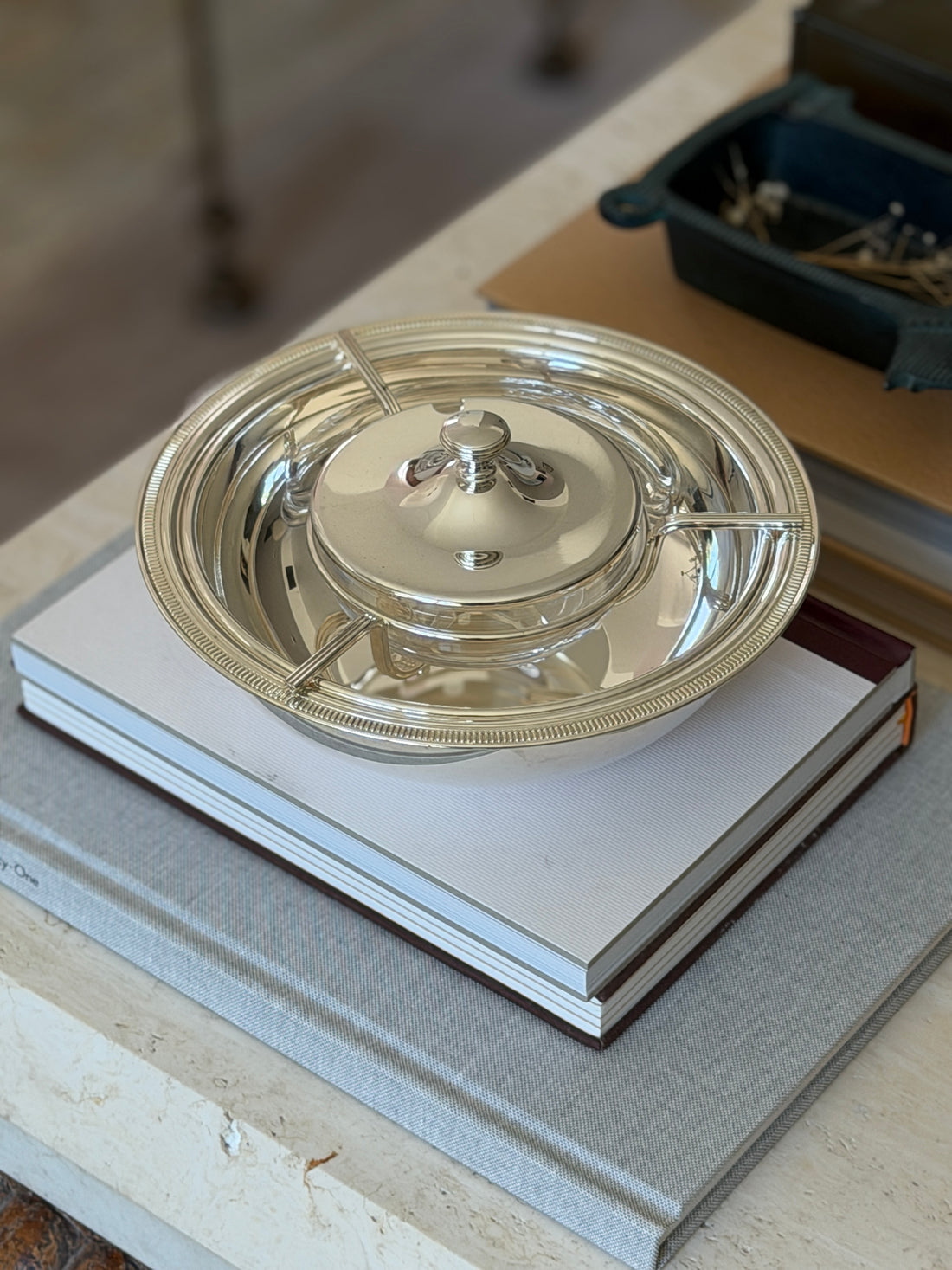 Italian Vintage Caviar Serving Dish | Collectors Gene