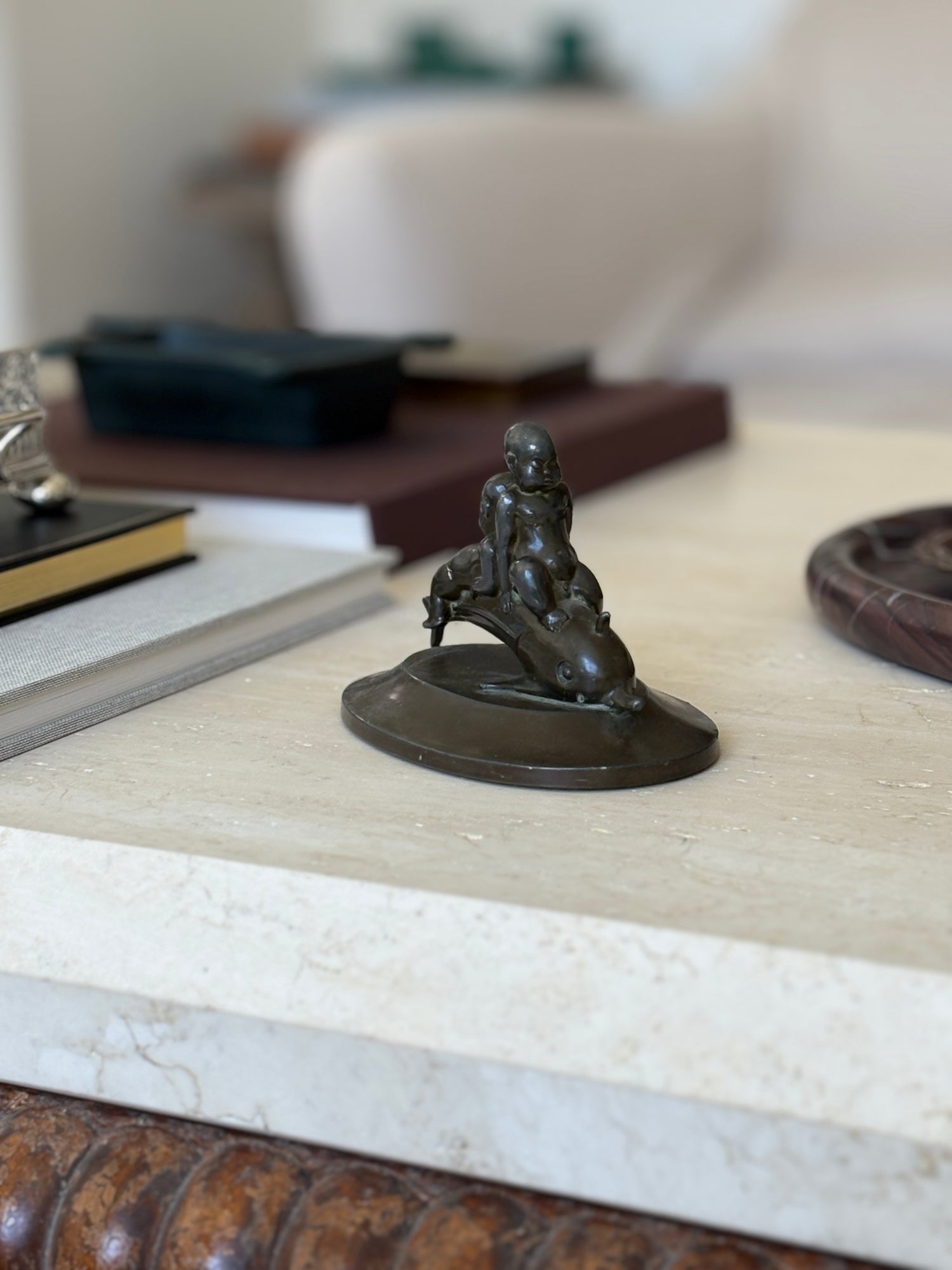 Just Andersen Disko Metal Dolphin Sculpture | Collectors Gene