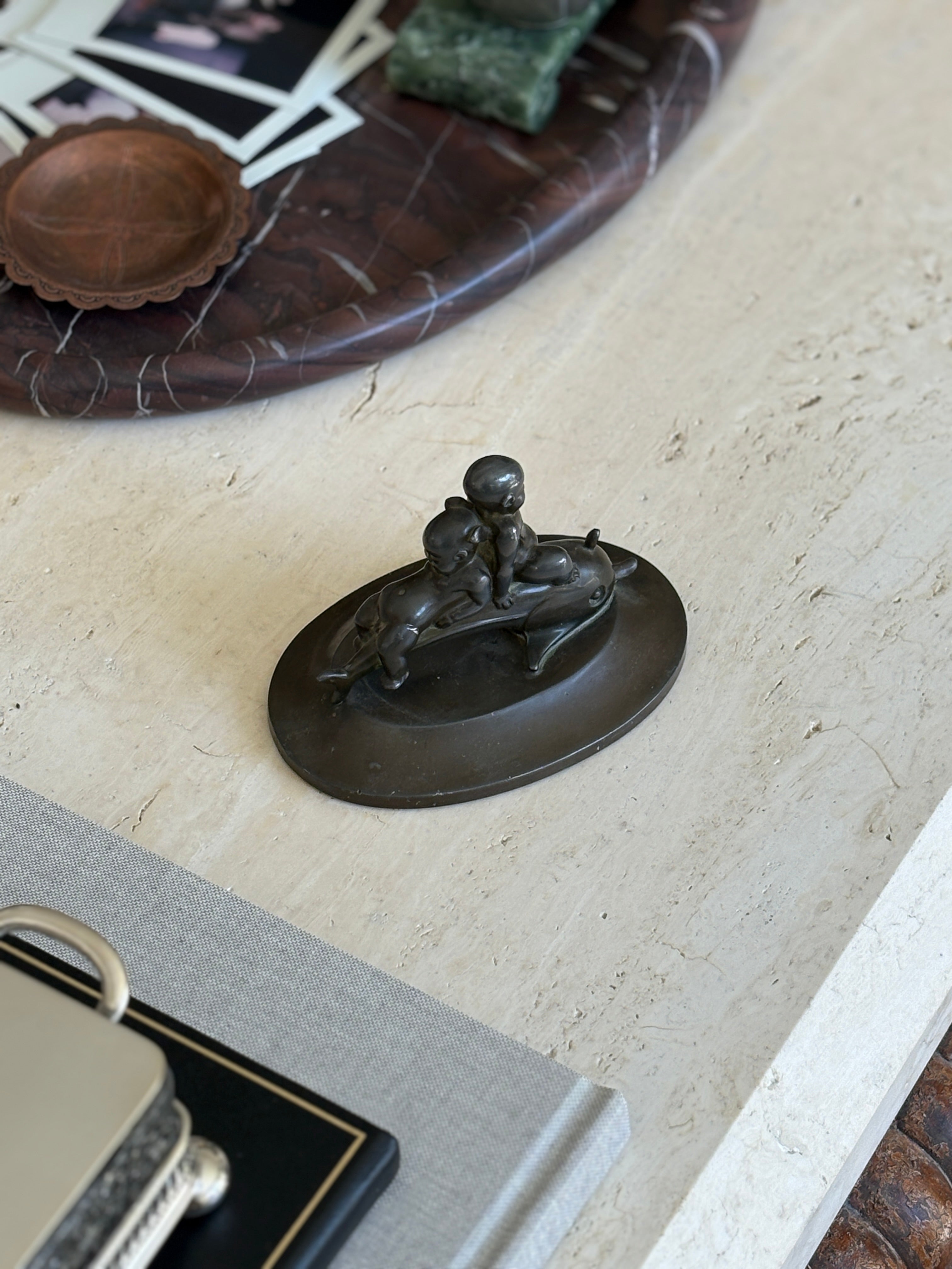 Just Andersen Disko Metal Dolphin Sculpture | Collectors Gene