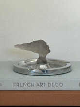 Lady Nicotine Chrome and Glass Ashtray - Negbauer Co. NY c. 1930&