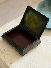 Large Danish Patinated Bronze Box with Wood Interior | Collectors Gene