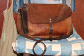 Leather Canadian Mail Bag with Brothel Pin | Doug Bihlmaier
