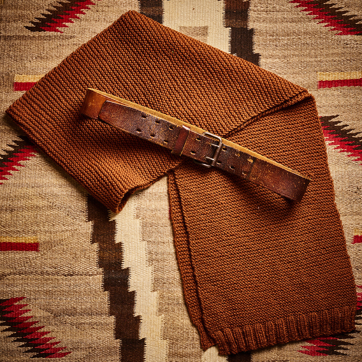 Leather and Brass Double Prong Belt | Doug Bihlmaier