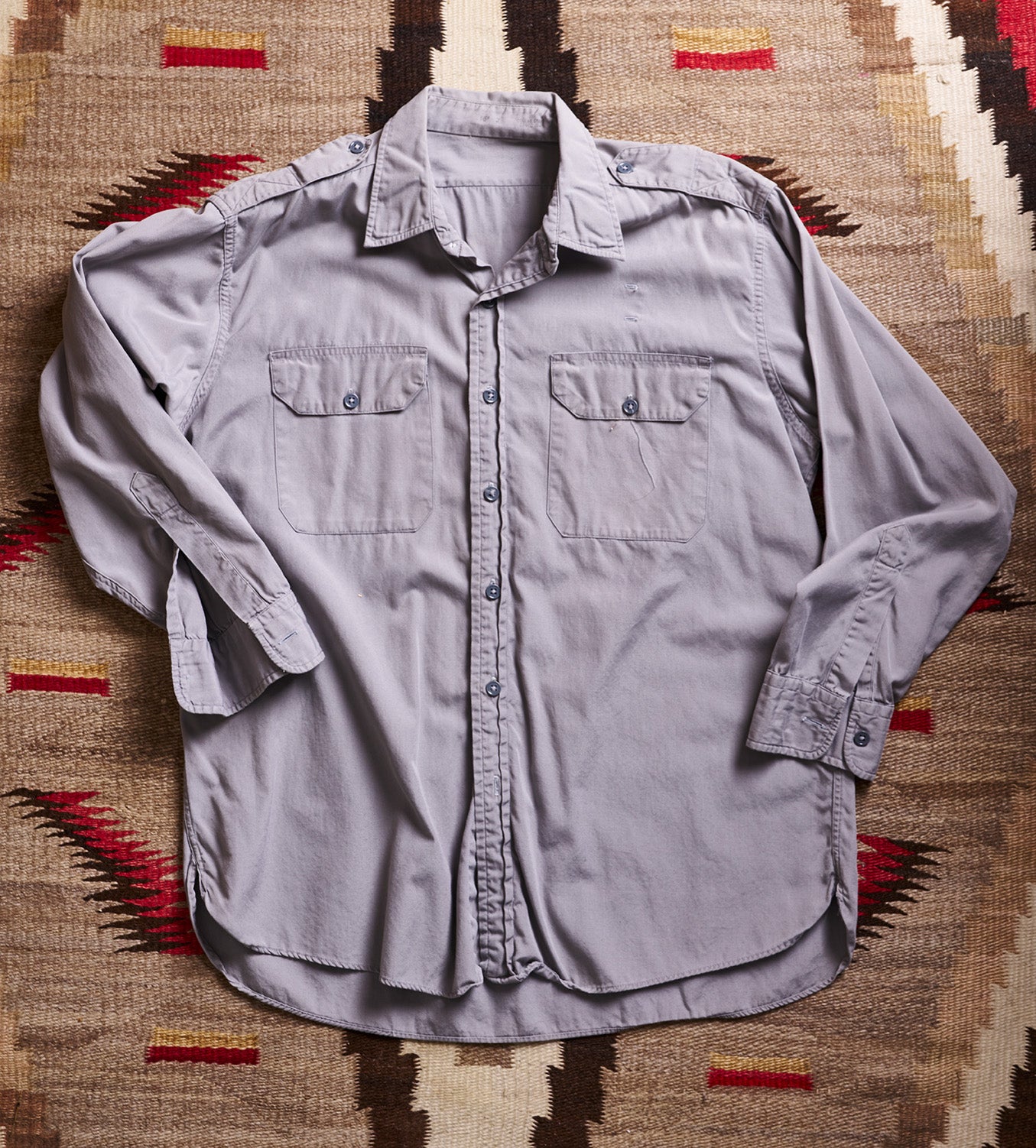 Light Gray Officer (Badgeless) No Label Shirt | Doug Bihlmaier