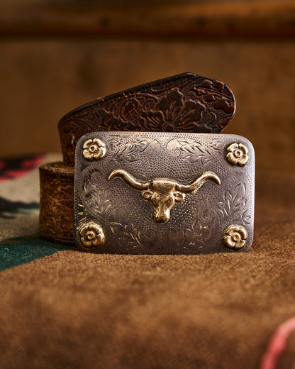 Longhorn Belt Buckle | Doug Bihlmaier