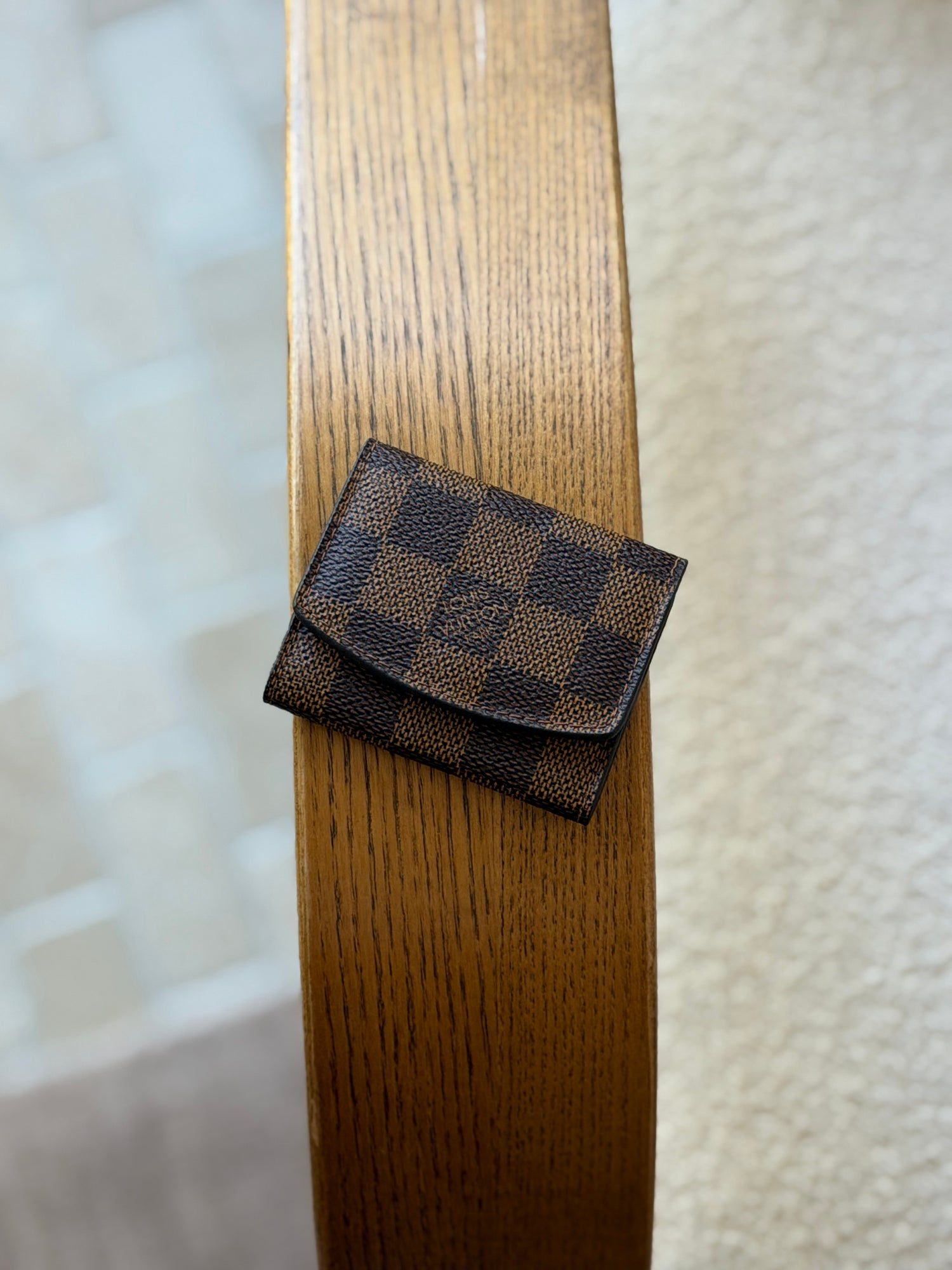 Louis Vuitton Damier Ebene Cufflink &amp; Tie Bar Case