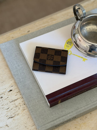 Louis Vuitton Damier Ebene Cufflink &amp; Tie Bar Case