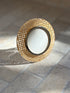 Lucite & Rattan Round Picture Frame - Italy c. 1970s | Collectors Gene
