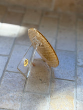 Lucite & Rattan Round Picture Frame - Italy c. 1970s | Collectors Gene