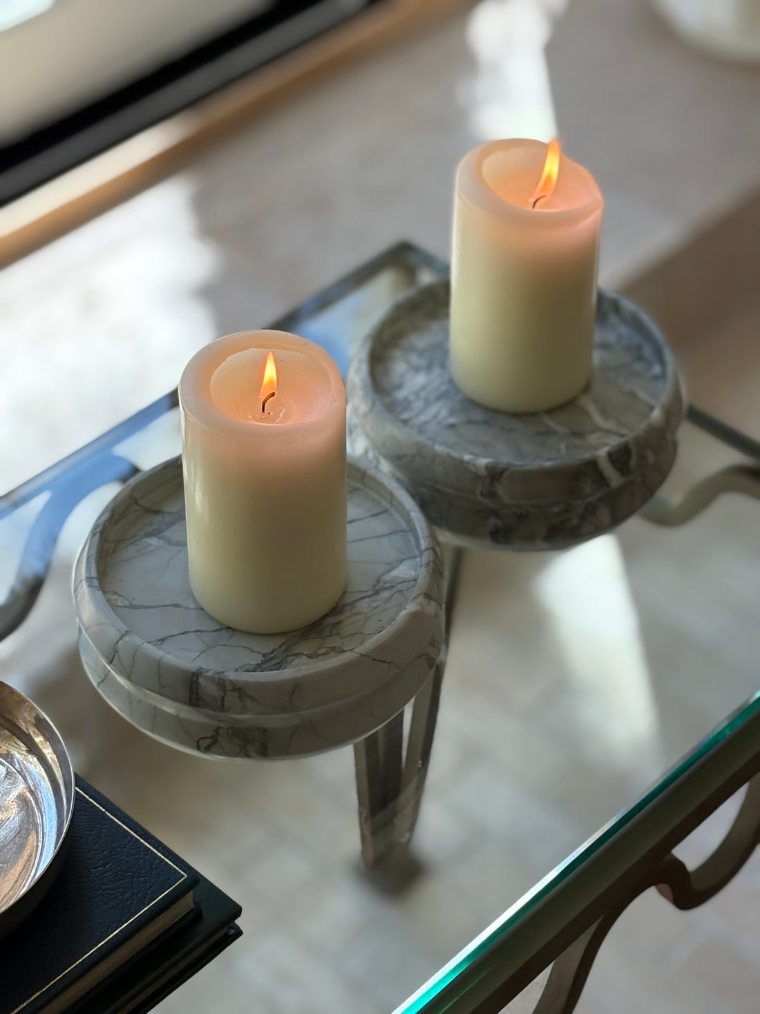 Marble Pillar Candle Stands | Collectors Gene