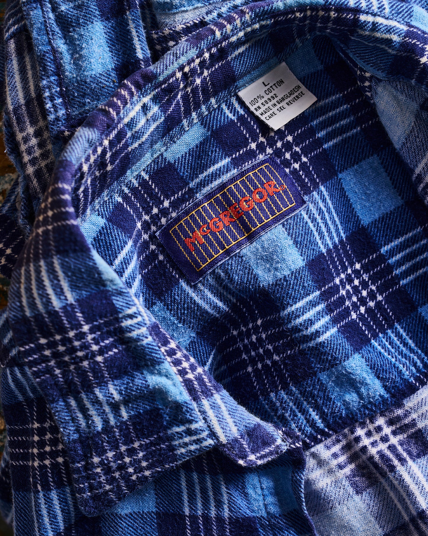 McGregor Blue Check Shirt | Doug Bihlmaier