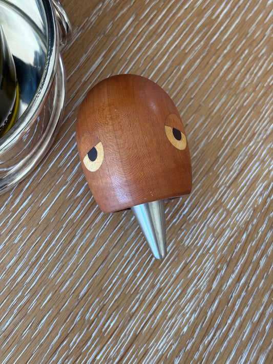 Mid-Century Modern Owl Wine Stopper | Collectors Gene Vintage Finds