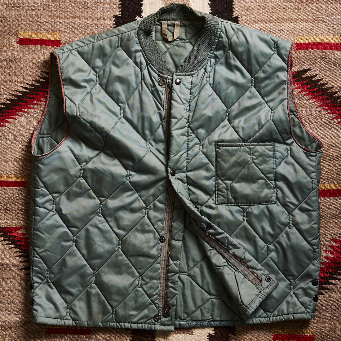 Military Green Padded Vest | Doug Bihlmaier