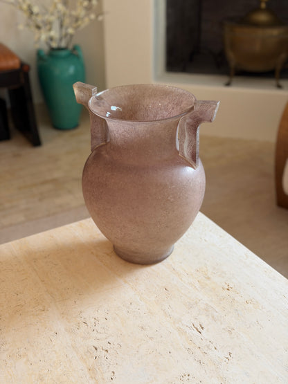 Eye-level front view showing the vase&