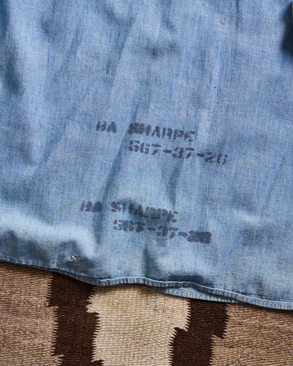 Naval Stenciled Chambray Shirt | Doug Bihlmaier