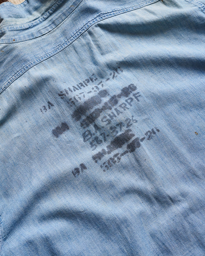 Naval Stenciled Chambray Shirt | Doug Bihlmaier
