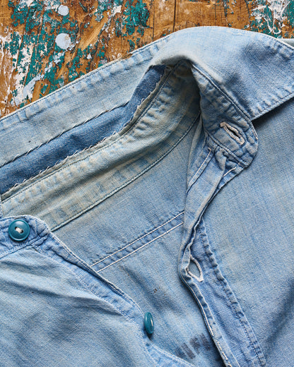 Naval Stenciled Chambray Shirt | Doug Bihlmaier