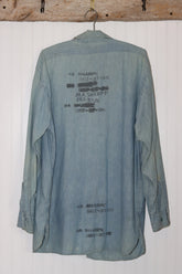 Naval Stenciled Chambray Shirt | Doug Bihlmaier
