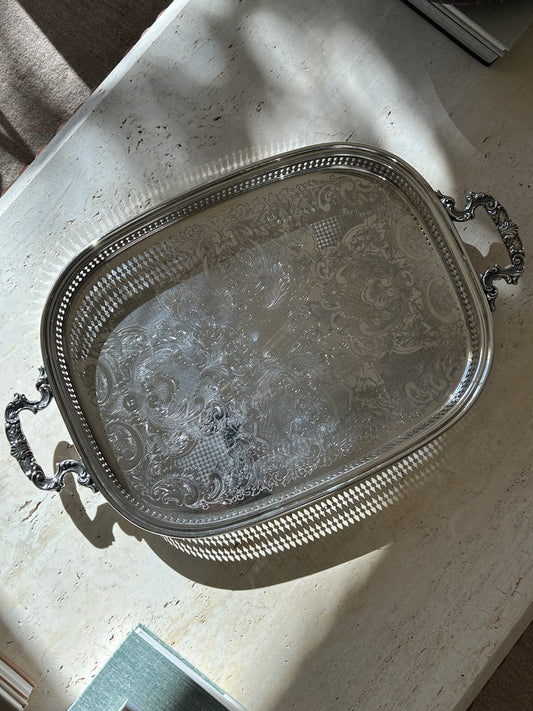 Newport Silver-Plated Vintage Decorative Tray | Collectors Gene Rare Finds