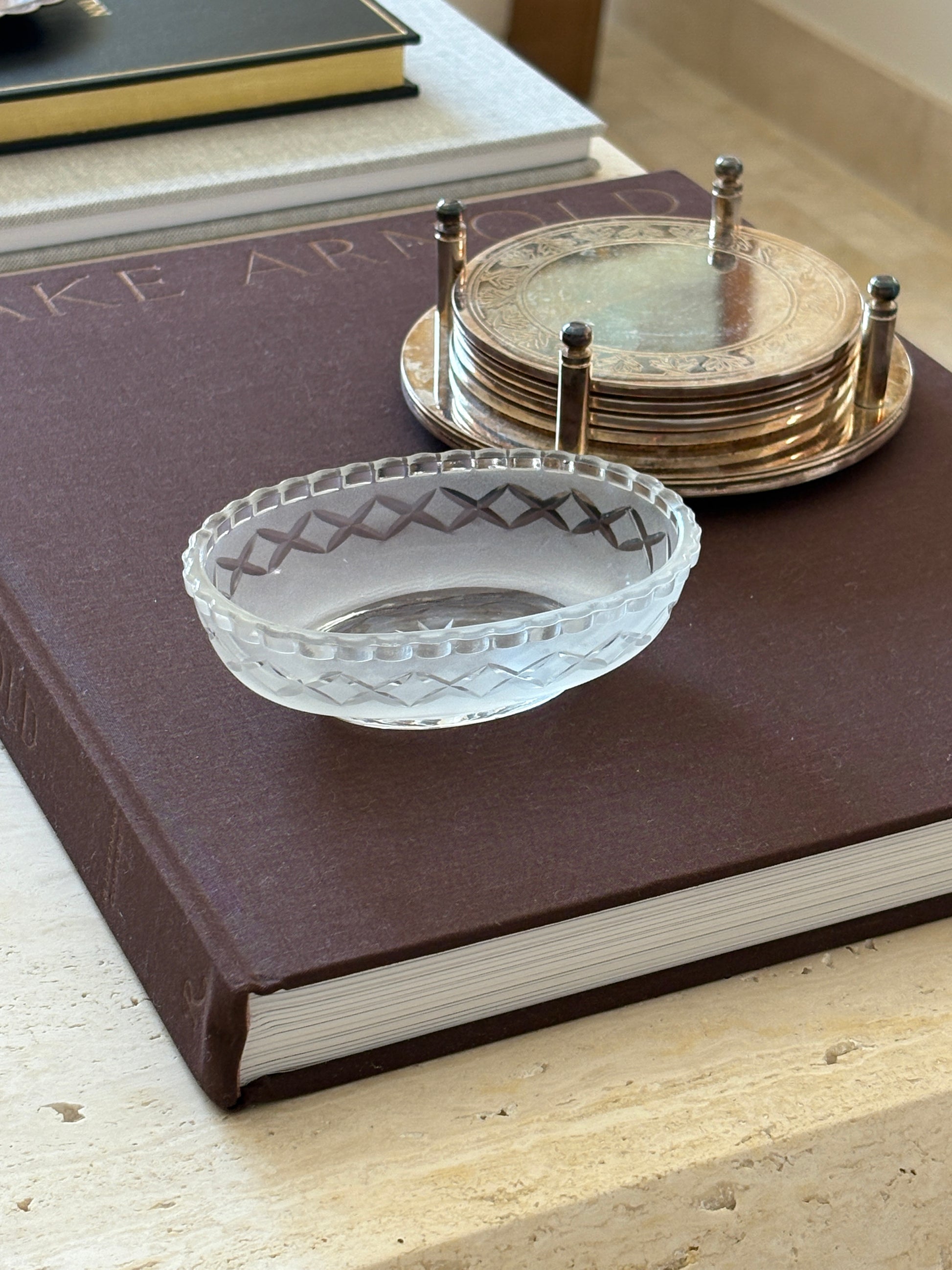Oval Glass Ring Dish | Collectors Gene Vintage Finds