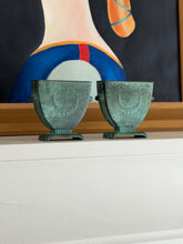 Pair of C.G. Hallberg Swedish Modern Bronze Urn Vases c.1940 | Collectors Gene
