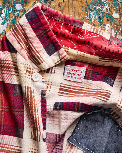 Penneys Sanforized Red Check Patchwork Shirt | Doug Bihlmaier