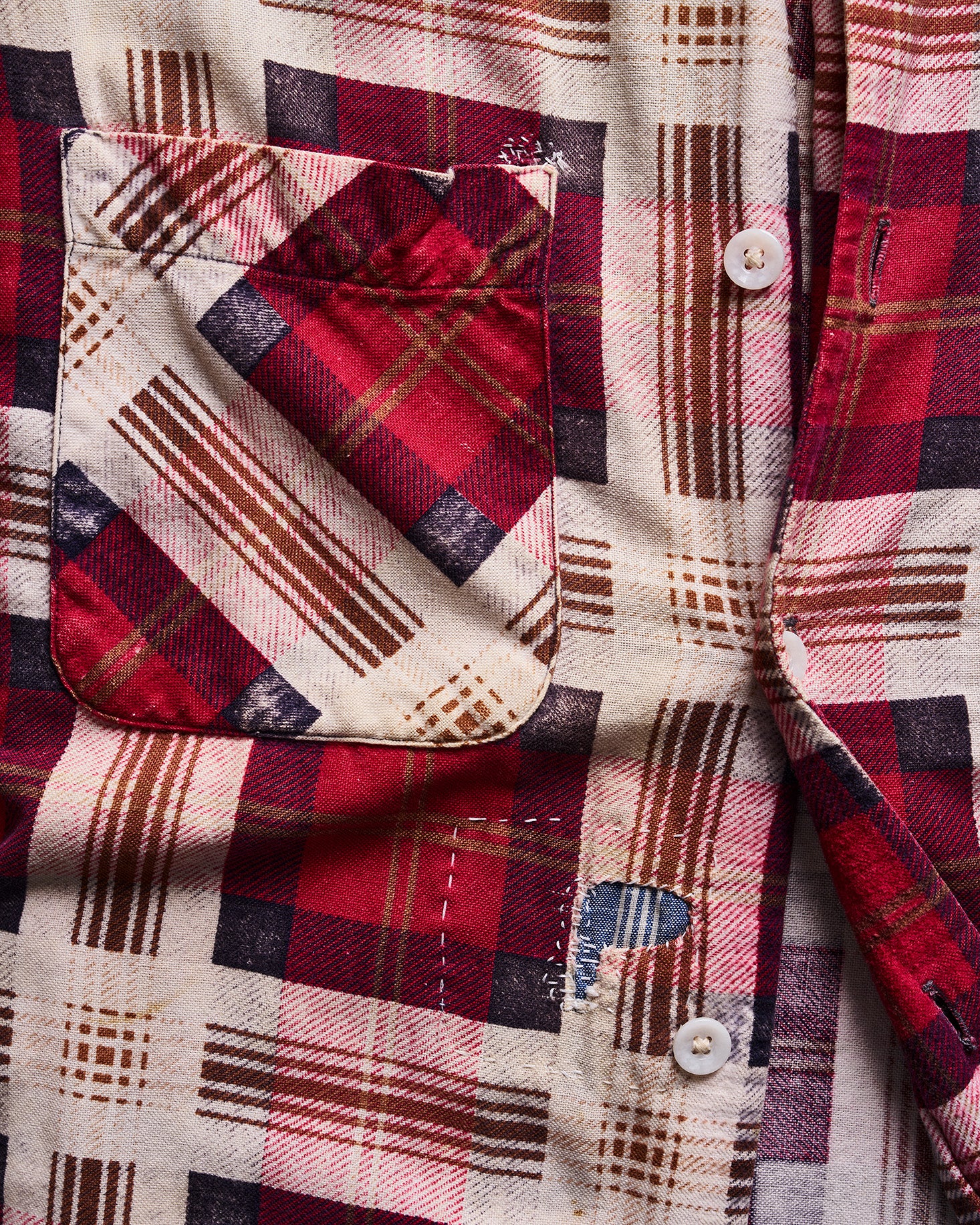 Penneys Sanforized Red Check Patchwork Shirt | Doug Bihlmaier