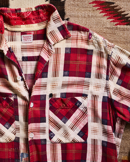 Penneys Sanforized Red Check Patchwork Shirt | Doug Bihlmaier