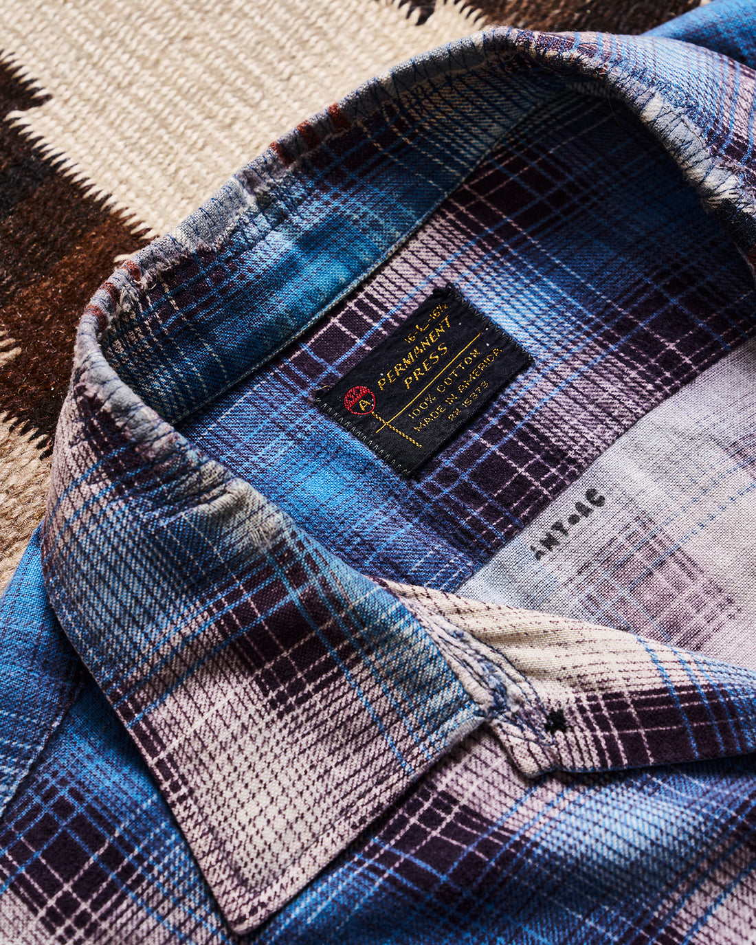 Permanent Press Blue Flannel Shirt | Doug Bihlmaier