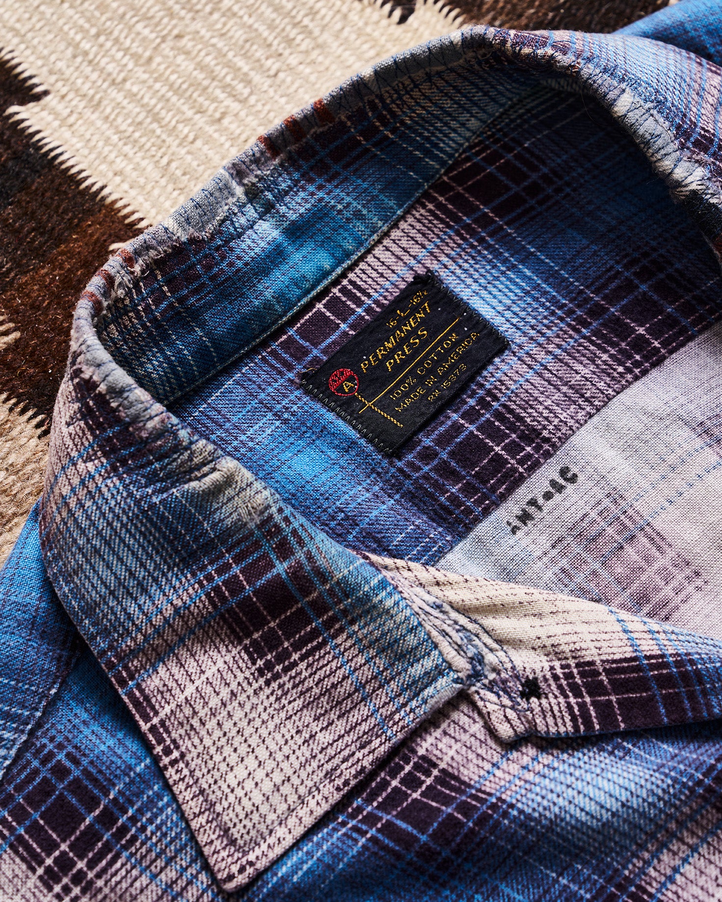 Permanent Press Blue Flannel Shirt | Doug Bihlmaier