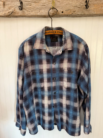 Permanent Press Blue Flannel Shirt | Doug Bihlmaier