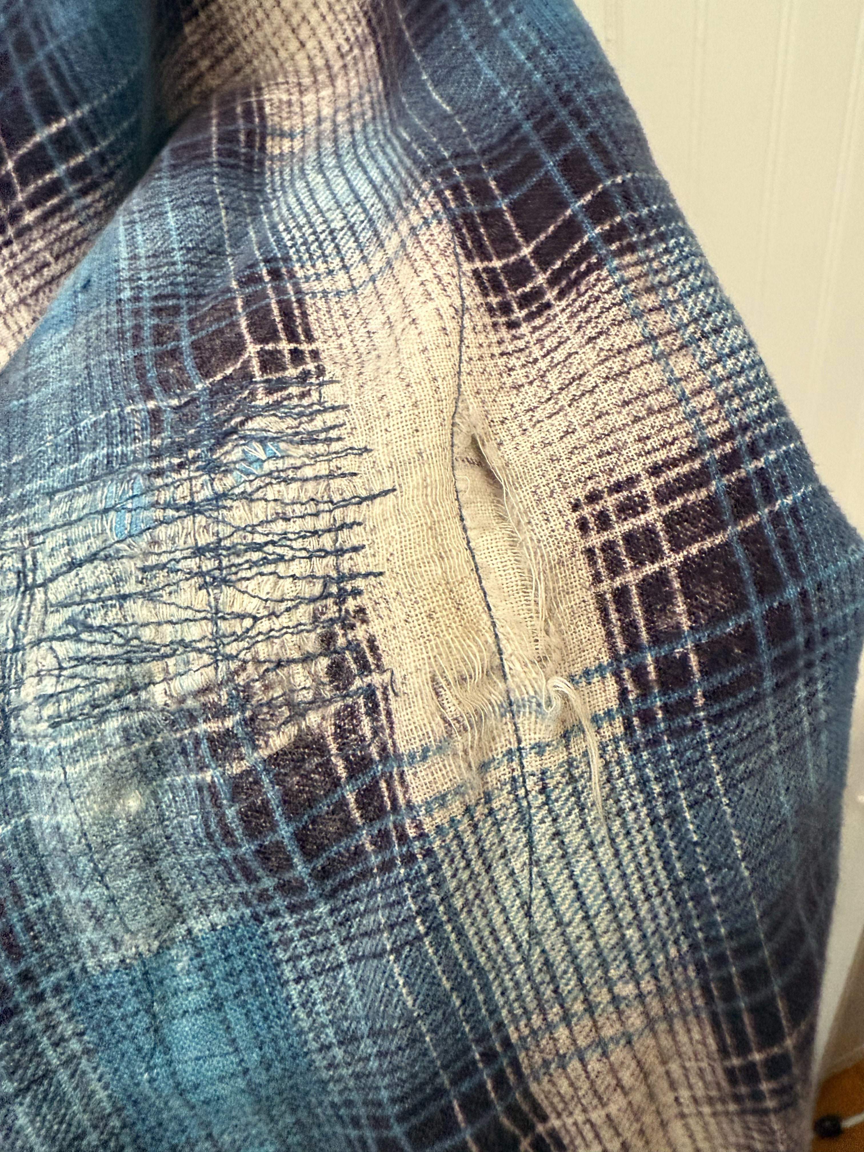 Permanent Press Blue Flannel Shirt | Doug Bihlmaier