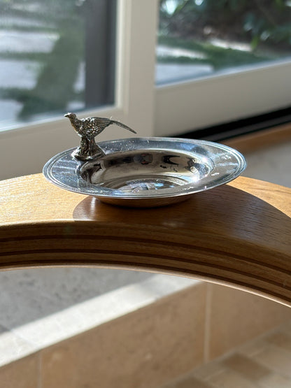Pheasant-Topped Dish in Sterling Silver | Collectors Gene