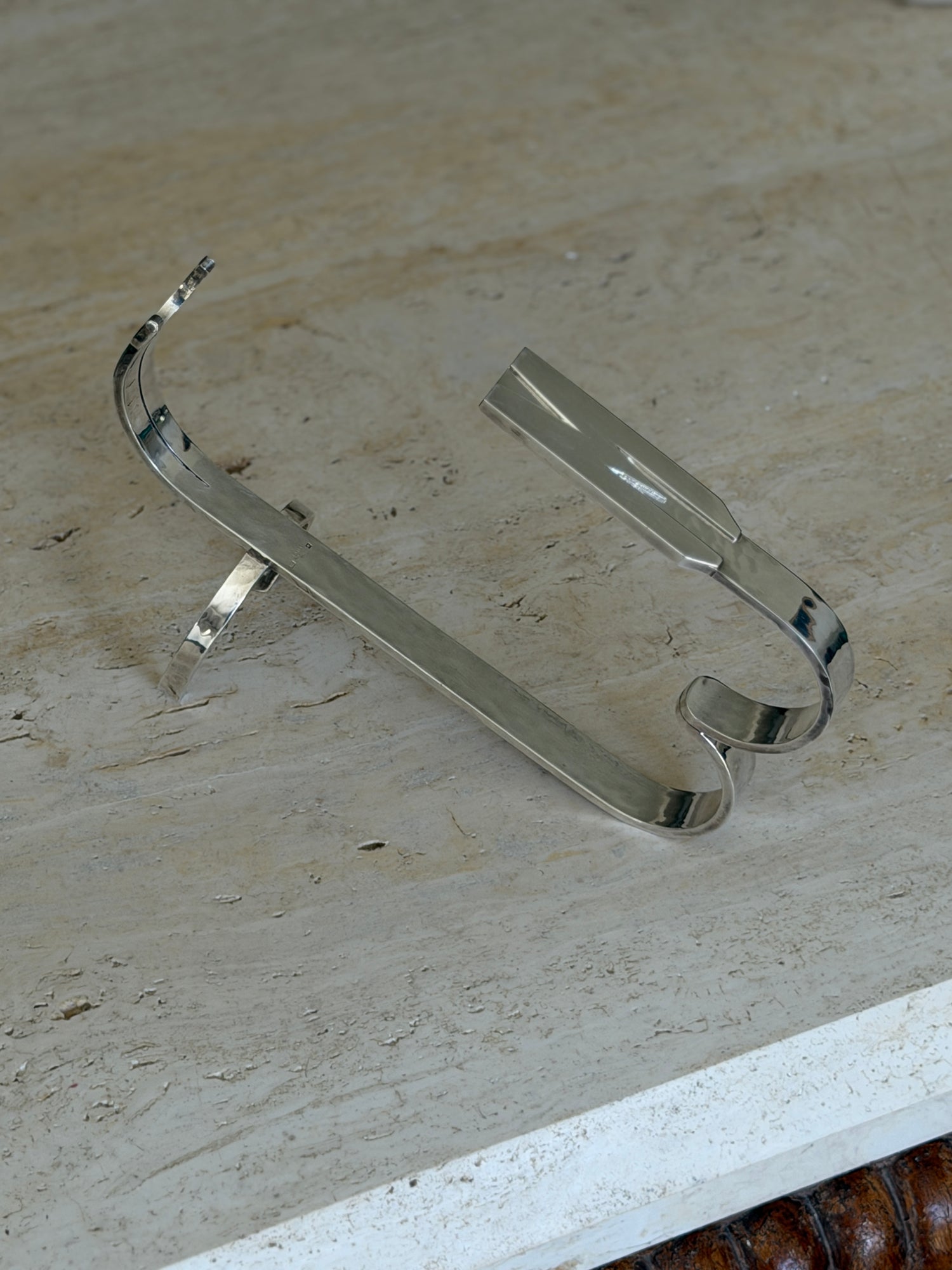 Pierre Meurgey Paris Silver-Plate French Wine Pourer Bottle Cradle Stand | Collectors Gene