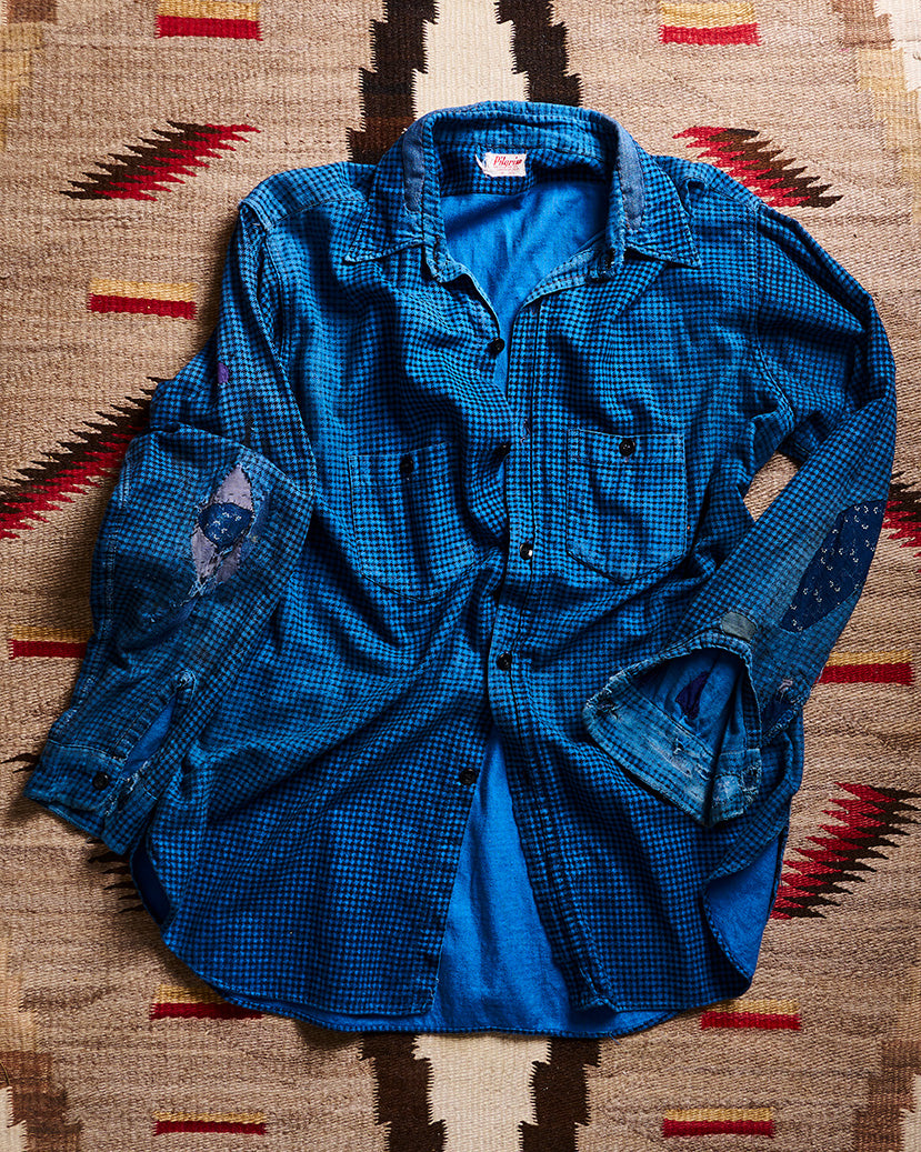 Pilgrim Press Blue Houndstooth Shirt | Doug Bihlmaier