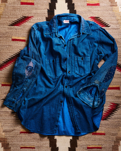 Pilgrim Press Blue Houndstooth Shirt | Doug Bihlmaier