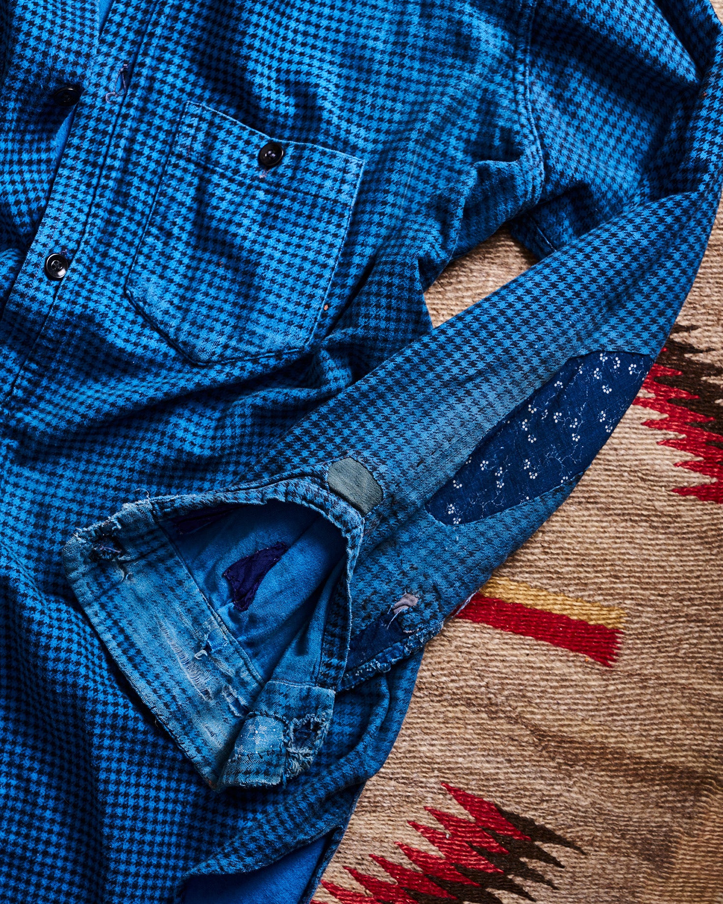 Pilgrim Press Blue Houndstooth Shirt | Doug Bihlmaier
