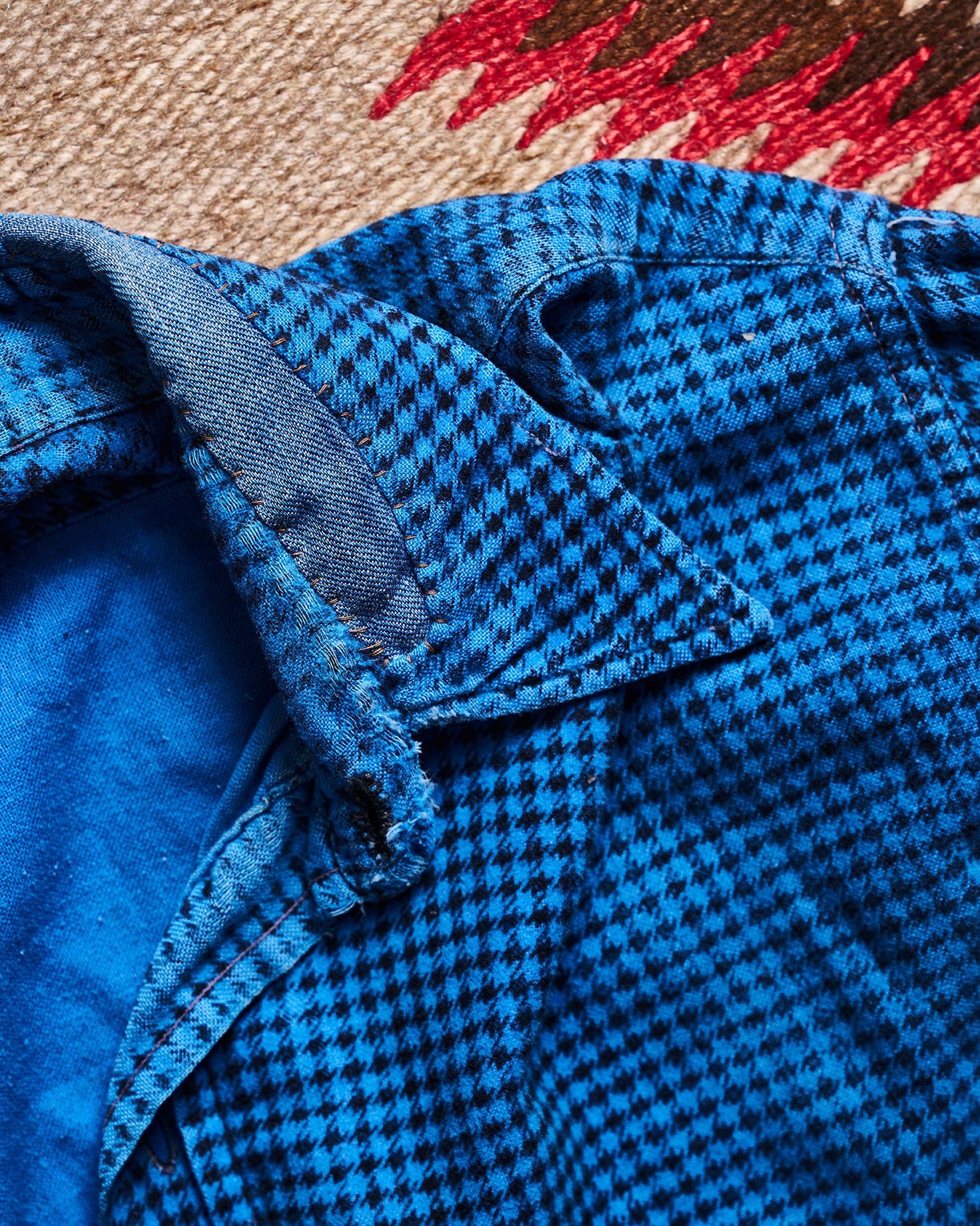 Pilgrim Press Blue Houndstooth Shirt | Doug Bihlmaier