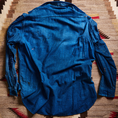 Pilgrim Press Blue Houndstooth Shirt | Doug Bihlmaier