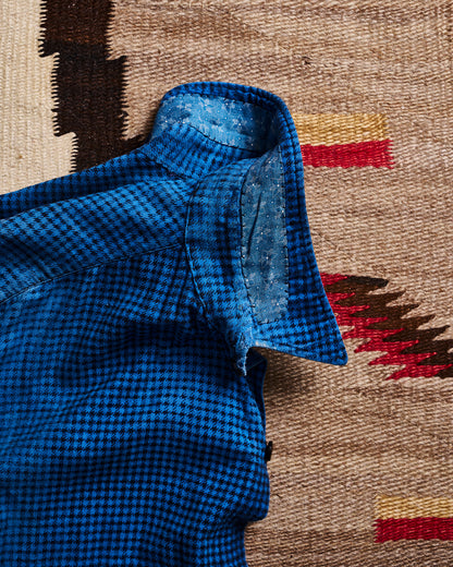 Pilgrim Press Blue Houndstooth Shirt | Doug Bihlmaier