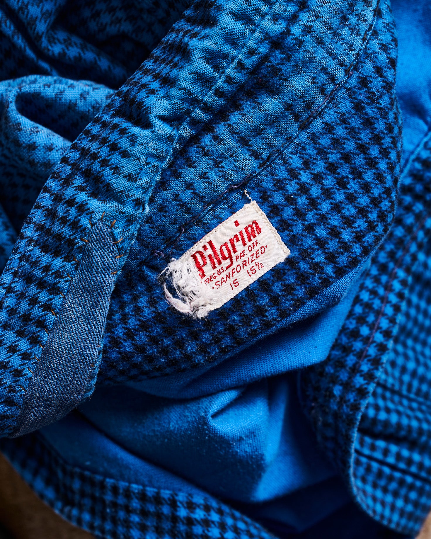 Pilgrim Press Blue Houndstooth Shirt | Doug Bihlmaier