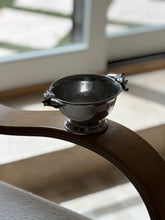 Polished Pewter Bowl with Equestrian Horse Head Handles | Collectors Gene
