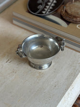 Polished Pewter Bowl with Equestrian Horse Head Handles | Collectors Gene