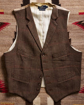 Polo Ralph Lauren Brown Check Tweed Vest | Doug Bihlmaier
