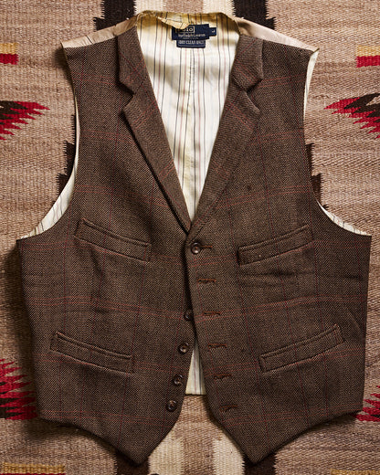 Polo Ralph Lauren Brown Check Tweed Vest | Doug Bihlmaier