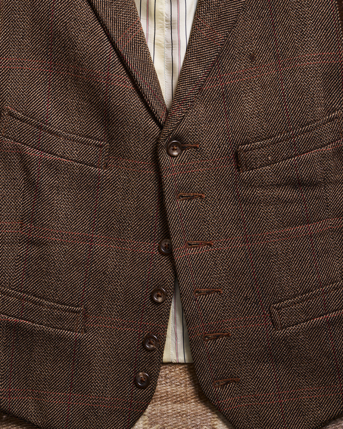 Polo Ralph Lauren Brown Check Tweed Vest | Doug Bihlmaier