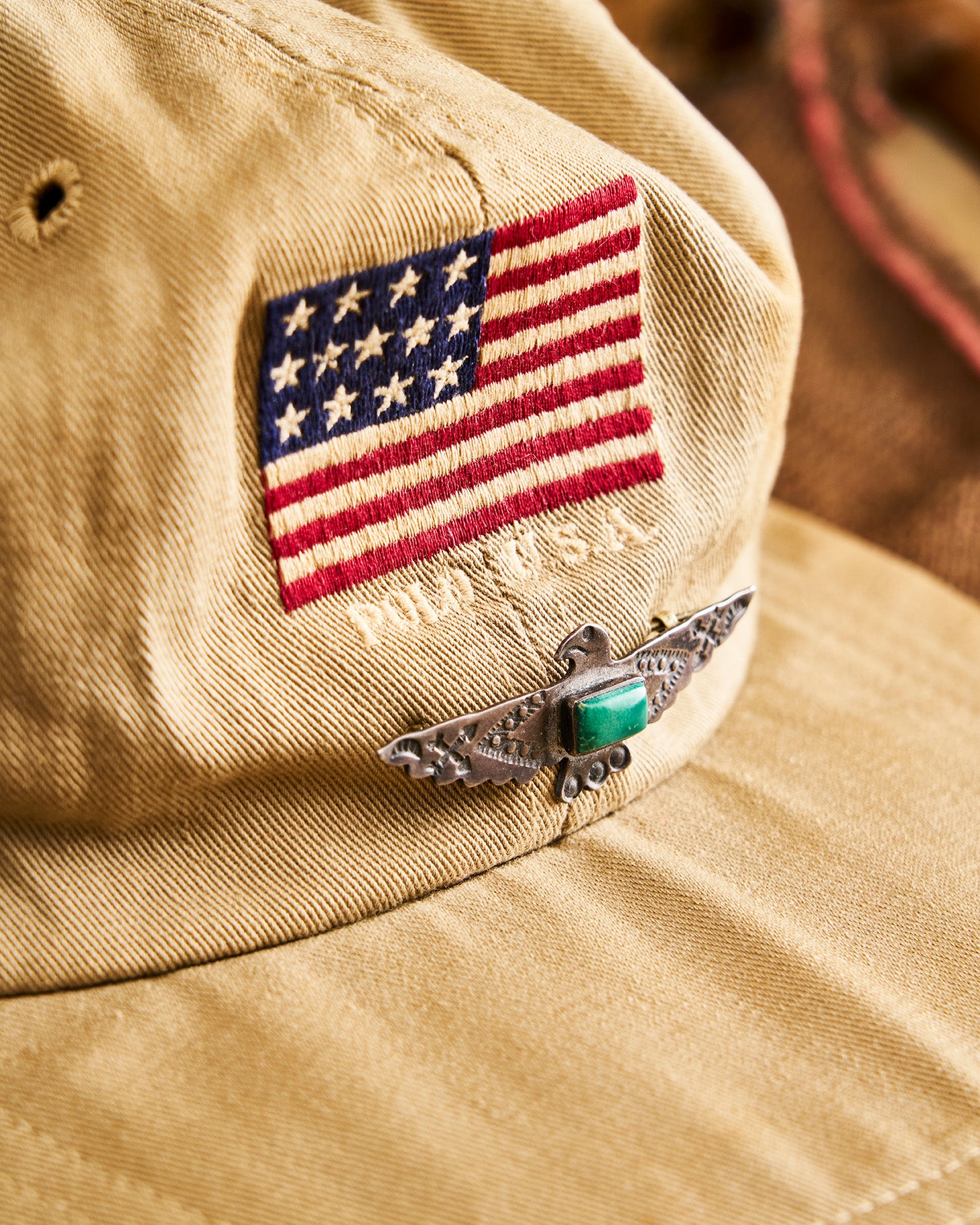 Polo Ralph Lauren Flag Hat with Thunderbird Pin | Doug Bihlmaier